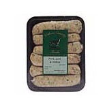 Woburn Country Foods lamb, rosemary & redcurrant sausages